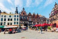 Historical buildings at the Great Market in Nijmegen, Netherlands